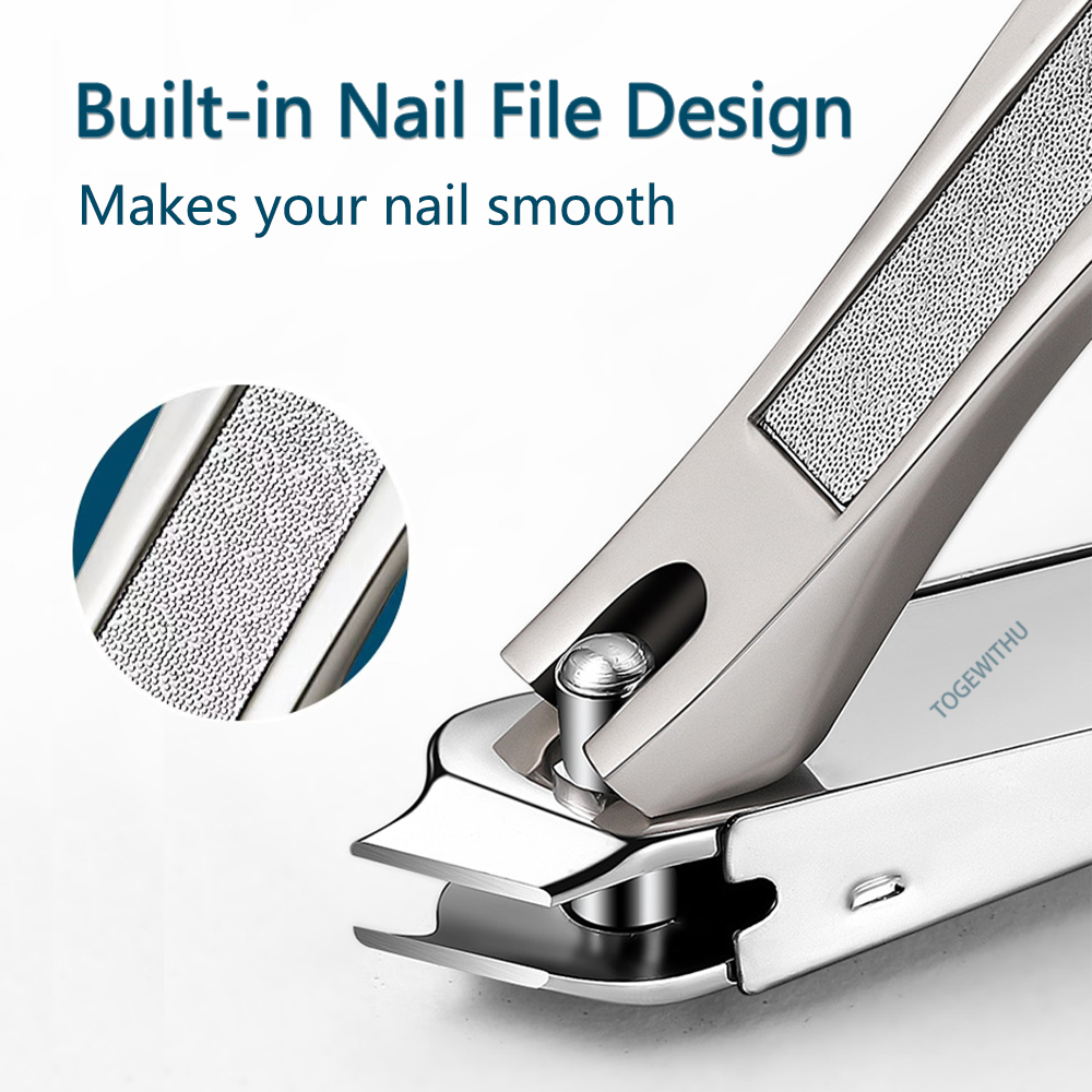 【The Edge of Beauty】TOGEWITHU Nail with Catcher, Anti-splash Fingernail Toenail Cutter Manicure Nail Trimmer with Nail File Sharp and. 