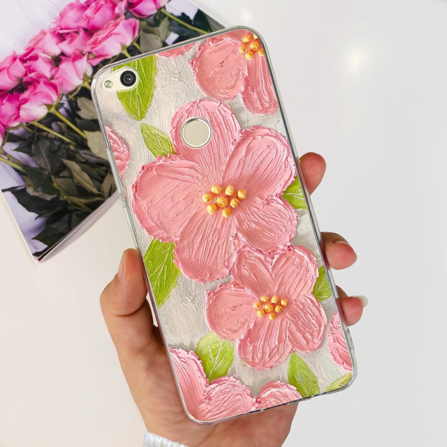 For Huawei Nova Lite 2017 Case Stylish Flower Soft TPU Phone Cover For Huawei P8 P9 Lite 2017 Protector PRA-LX1 Nova Lite Bumper. 