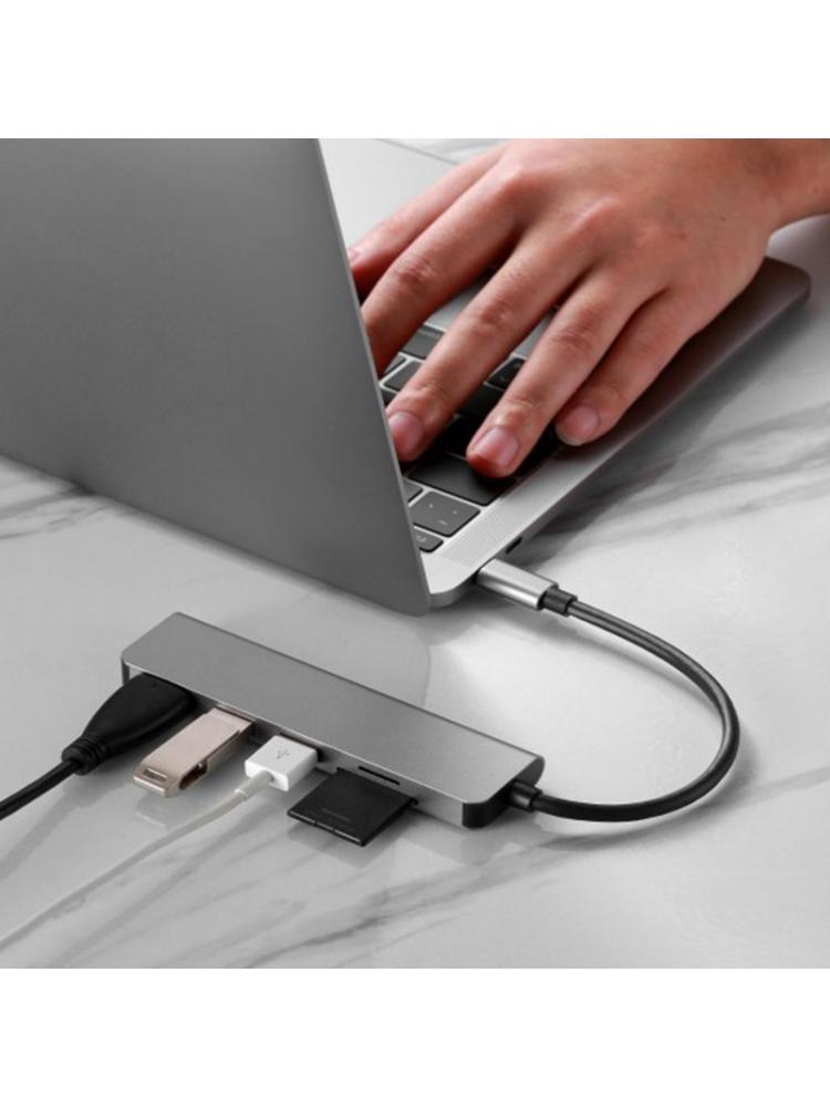 【VisioN Shop】Type-C USB Hub Expander Adapter USB3.0 Dockin. 