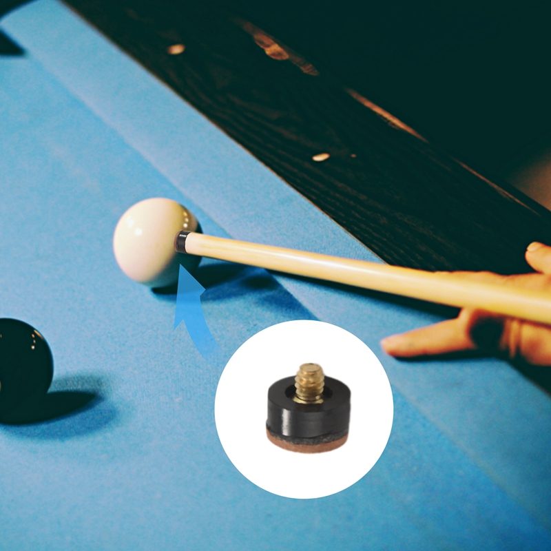 50Pcs Billiard Pool Cue Stick Screw-on Tips 13mm Billiard Cue Tips for Pool Cues and Snooker. 