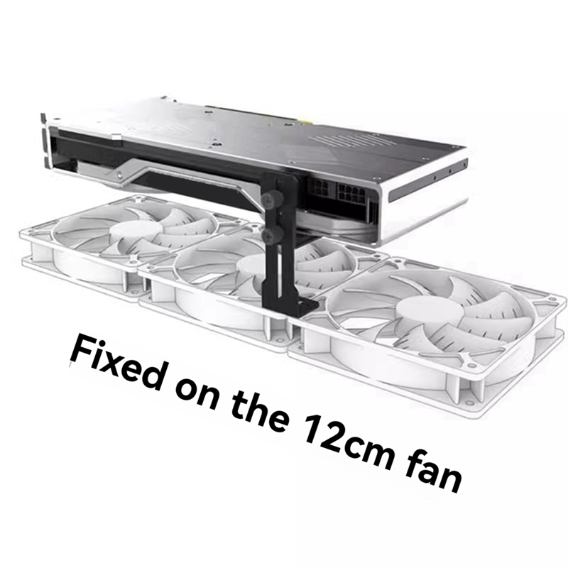 Adjustable GPU Brace Prevent Sagging Video Card Support Bracket White. 