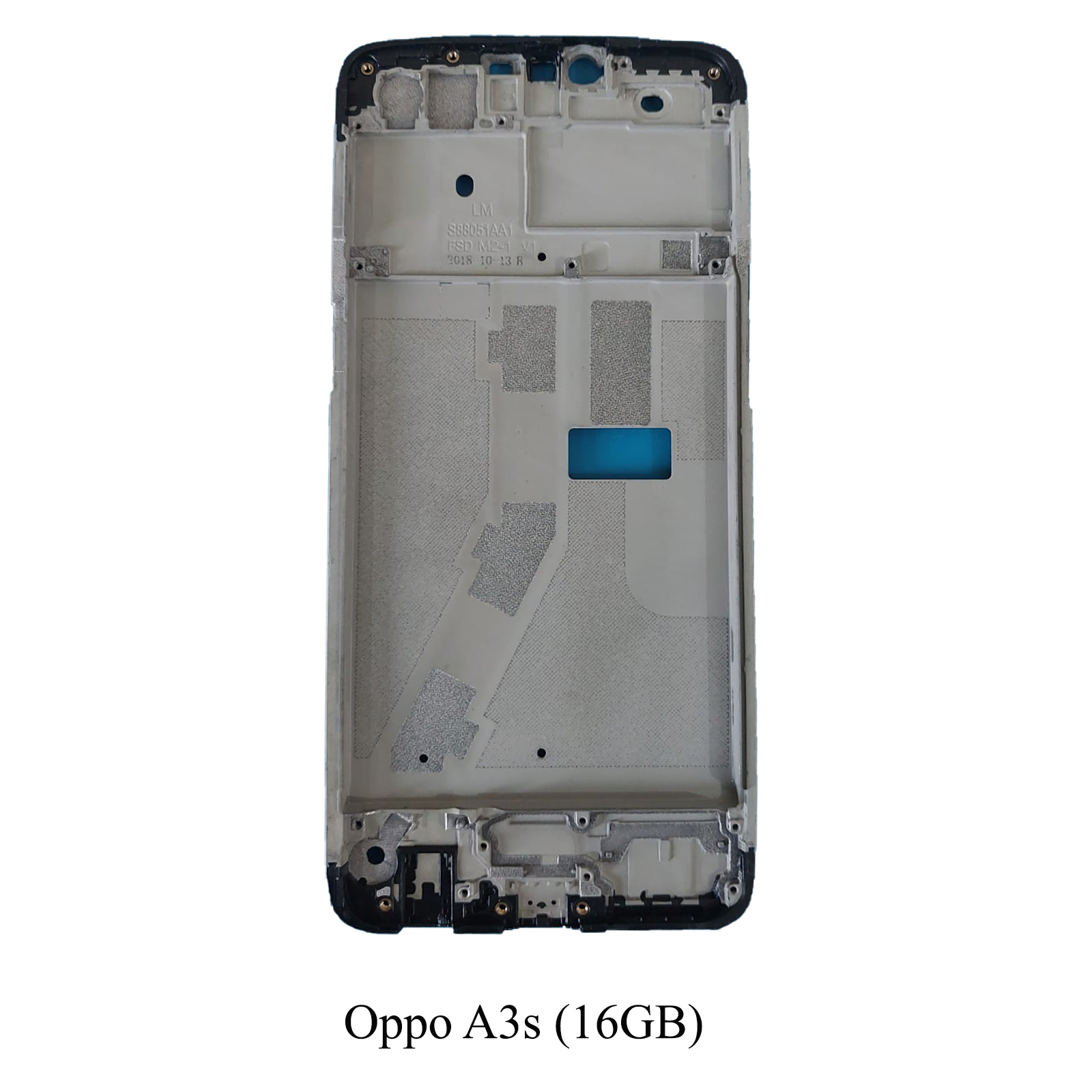 Oppo A3s CPH1803, CPH1853, CPH1805 Only Front LCD Frame Middle Chassis Housing (Black). 