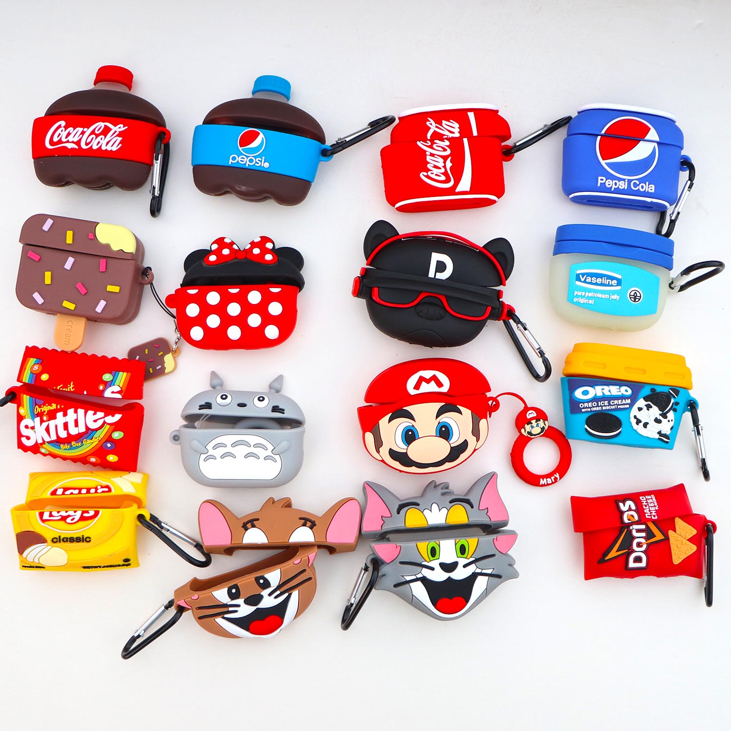 SMAIGE Switch Case Compatible With Airpods Case Cover, Durable Silicone Cute Funny Game Controller Skin Cases Design For Airpods 2/1 Charging Case - View #9