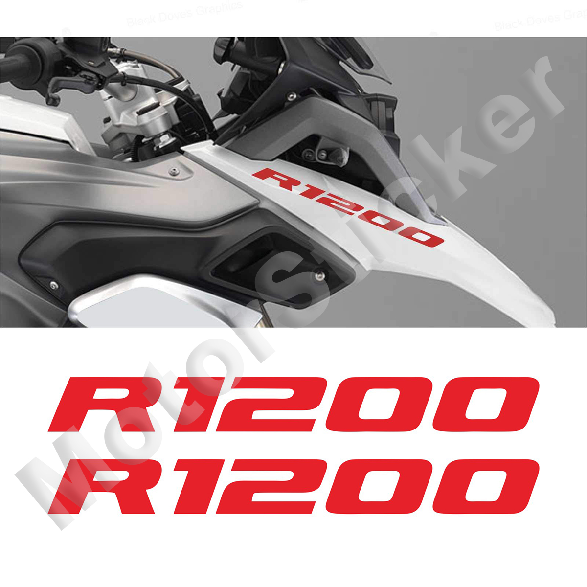 Beak Front R1200 Sticker Motorcycle Decal Logo For Bmw r1200 Gs Adventure r1200 Gsa r 1200 Lc 2022 2010 2016. 