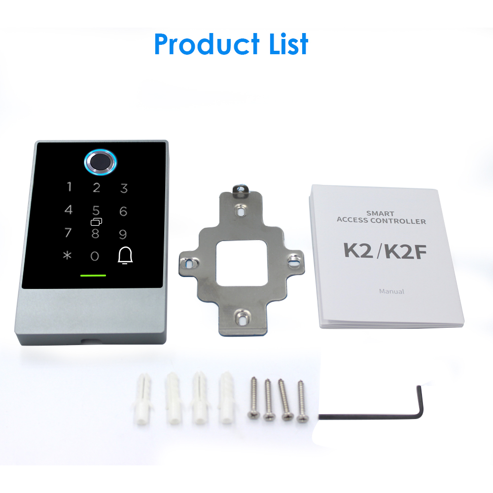 K2 / K2F Access Control RFID Card Reader 13.56Mhz Fingerprint Keypad Door Lock TTLOCK App Bluetooth Smart Lock IP68 Waterproof. 