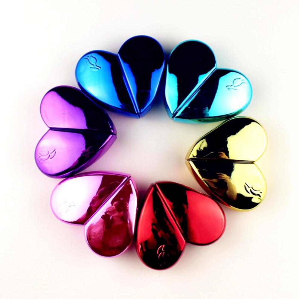 Small Glass Perfume Bottle Delicate 6 Colors Heart-shaped Spray Atomizer 25ml Sample Portable For Travel Daily Use Perfume. 