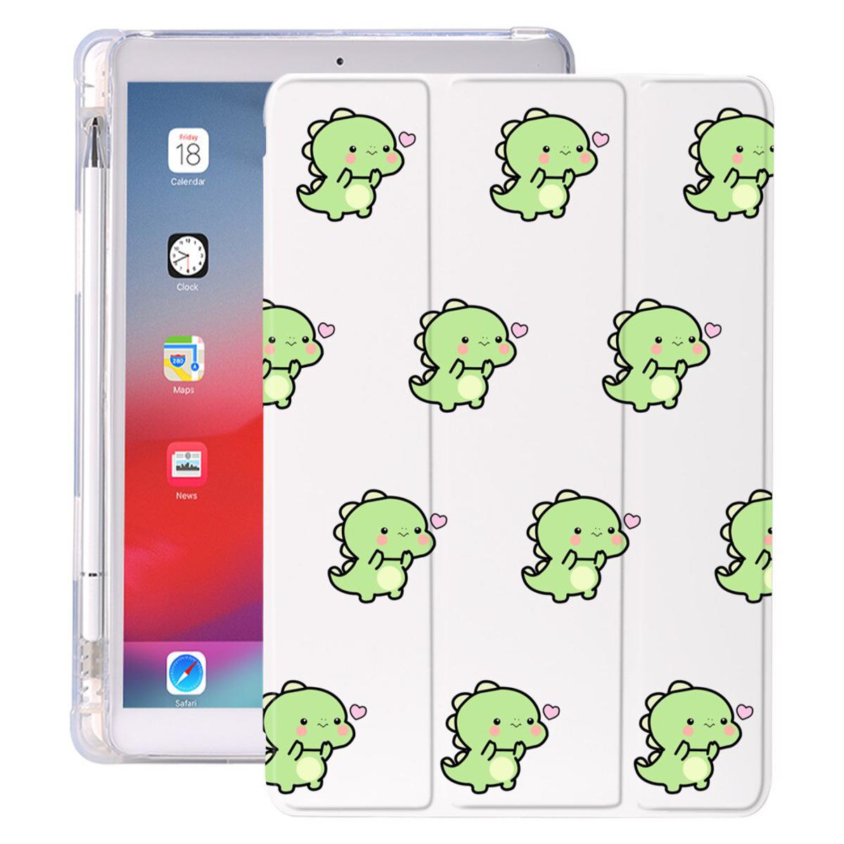 【happy one】Dinosaur Cute Case iPad Pro 11 Case 2020 Mini 5 4 Cover With Pencil Holder For iPad 8th Funda iPad Air 4 Air 2 3