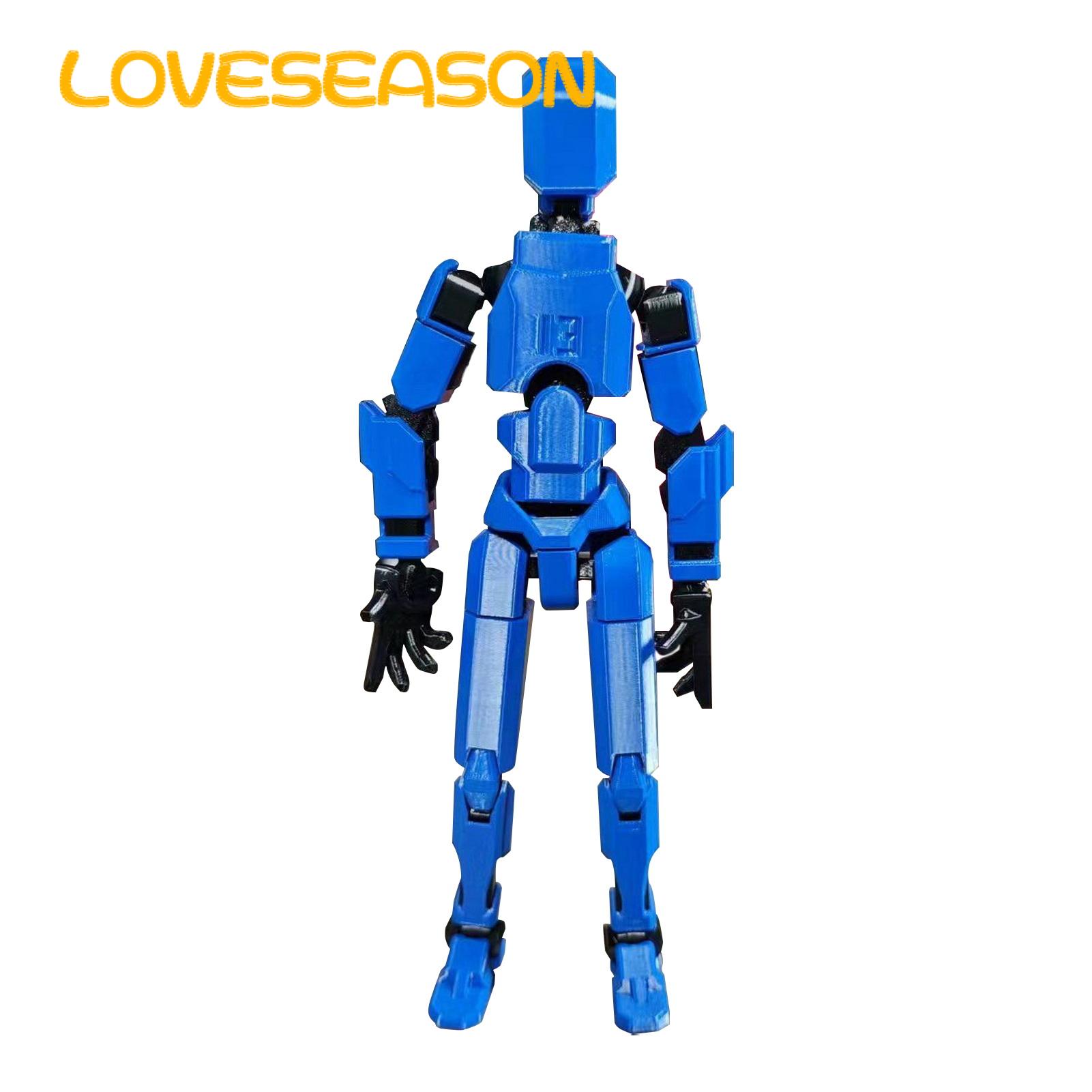 3d Printed Action Figure Multi-jointed 3d Printed Robot Action Figure with Weapon Movable Joint Model for Desktop Decoration Buyers' Choice Desktop Action Figure. 