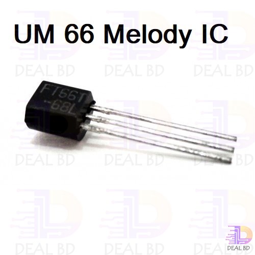 5Pcs- UM66 Musical IC UM 66 MELODY Music Bell Hobby Music IC Chips BT66 UM66T TO-92 Package For Toys Electrical Circuitry & Parts. 