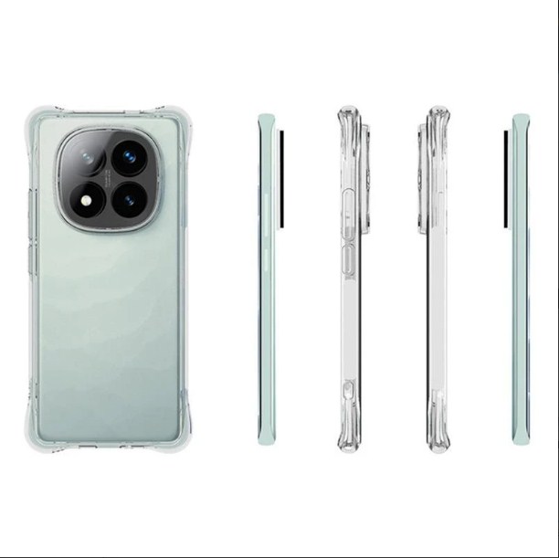 Redmi Note 14 Pro / Redmi Note 14 Pro Plus 5G | Compatible for Mi Redmi Note 14 Pro Plus 5G / Redmi Note 14 Pro Back Case Cover | Case Cover with Camera Protection | (TPU + PC | Transparent). 