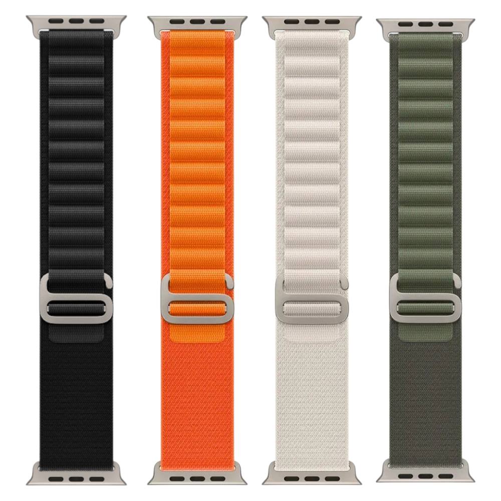Alpine Loopback Strap Double-Layered Polyester woven fabric with seamless joint For apple watch 8 Ultra 49mm/7 45mm/SE 2022 44mm