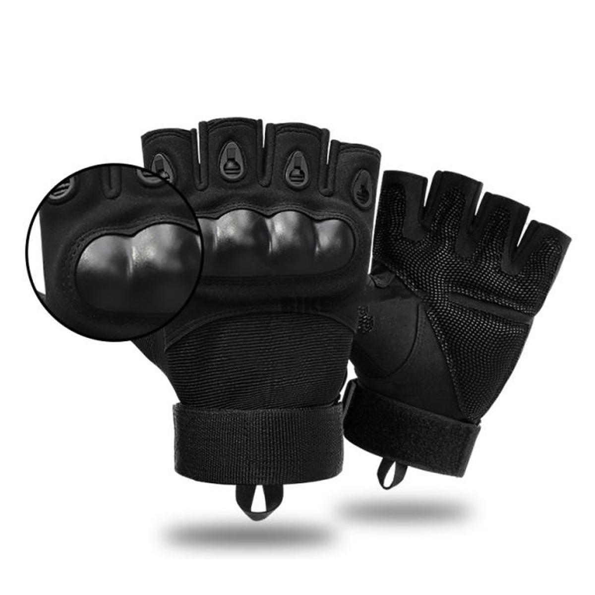 Half Finger Tactical Hand Gloves for Bike V1- 1 Pair