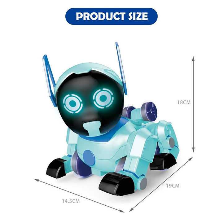 Artificial Intelligence Stunt Roll Watch Remote Control Intelligent Rc Toy Robot Dog With Battery. 