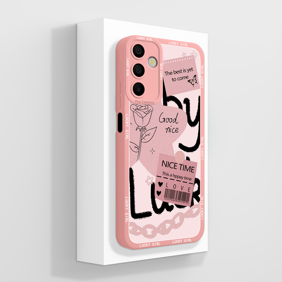 For Samsung Galaxy A15 Case Artistic Style Full Coverage Anti Choc Liquid Protector For Samsung A 15 4G 5G Back Cover. 