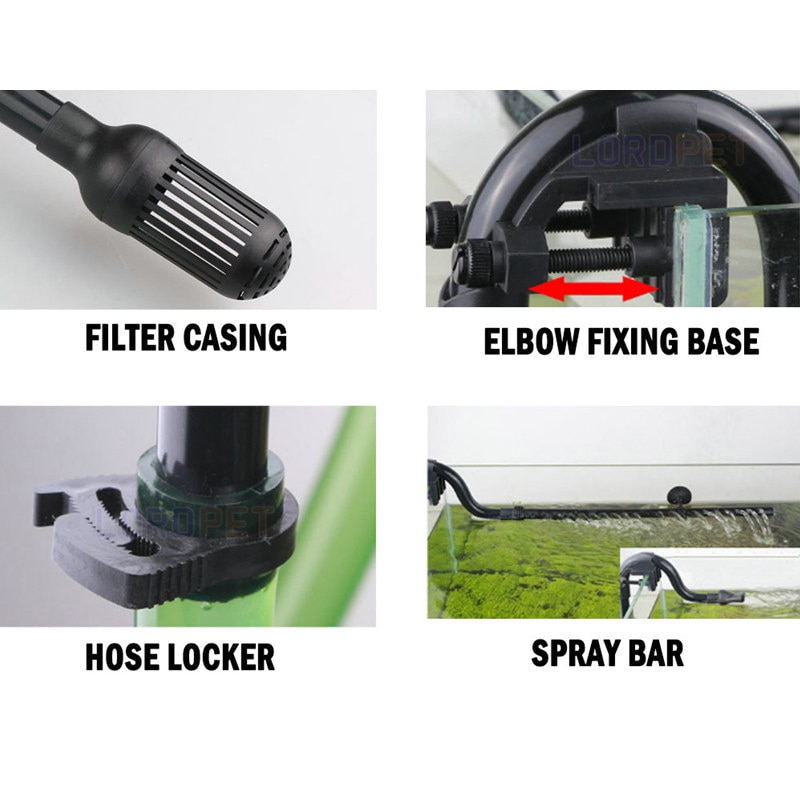 External Aquarium Filter Canister Input Output Tube Rain Pipe For Sunsun 302B 303B Filter with 16/22mm Tube. 