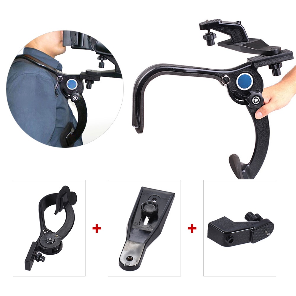 Hands-free Shoulder Mount Shouldering Support Pad Stabilizer for DSLR Camera Camecorder HD DV Video Filming. 