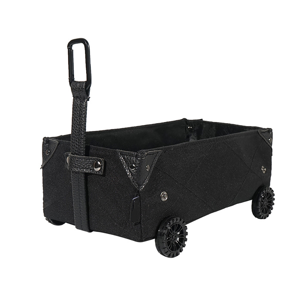 GC Collapsible Utility Cart, Foldable Wagon Cart With Wheels, Multi-Purpose DIY Car Tissue Box, Outdoor Utility Wagon For Garden Picnic BBQ Party. 