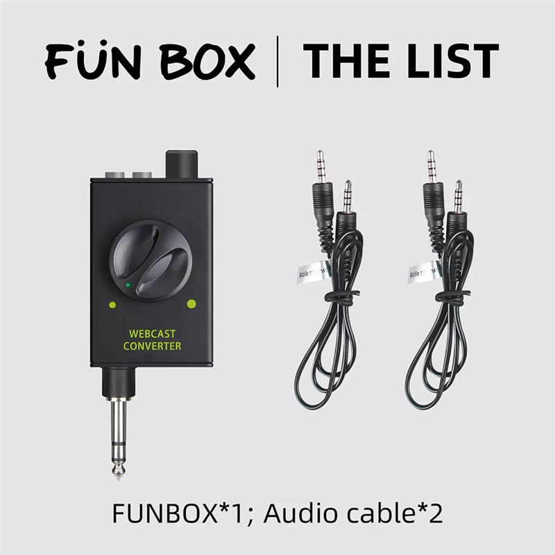 Audio Converter Live Broadcast Adapter Live Match Box Sound Card Audio Converter for Stage Performance Broadcast/Studio Recording/Karaoke. 