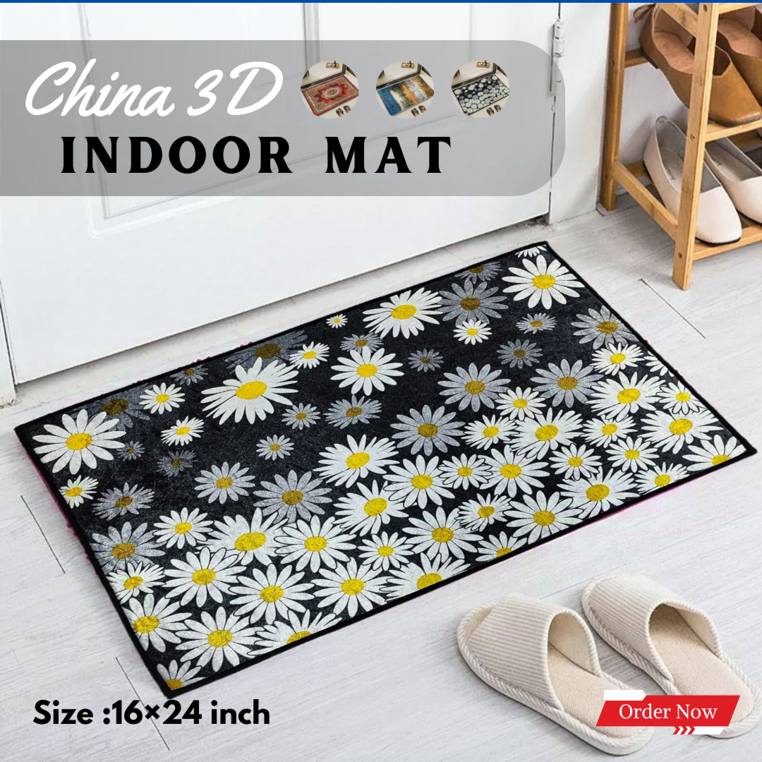 China 3D Door Mat Paposh Doormat Water Absorbent Floor mat 16 * 24 inch anti slip mat Red , Blue , Black , White Indoor mat Room mat Rugs carpet. 