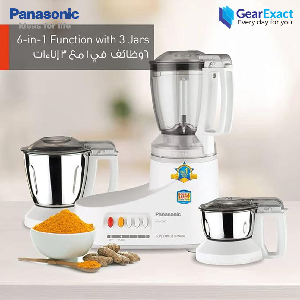 Panasonic MX-AC300 6-in-1 Mixer Grinder. 