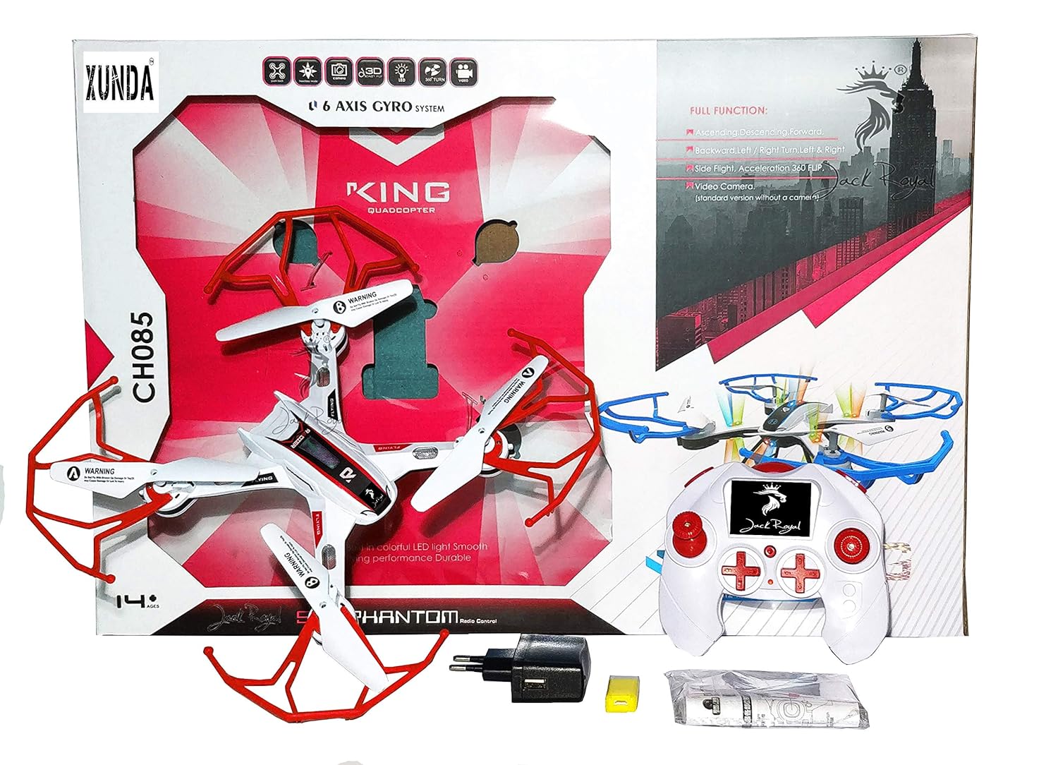 Drone 6 axis Gyro System - No Camera (Multi) (red)