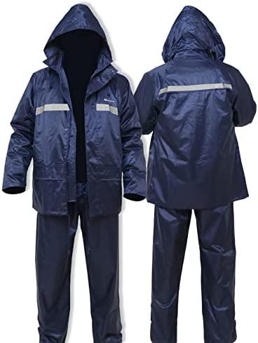 Rain Coats for Men Waterproof Jacket and Pant with Bag