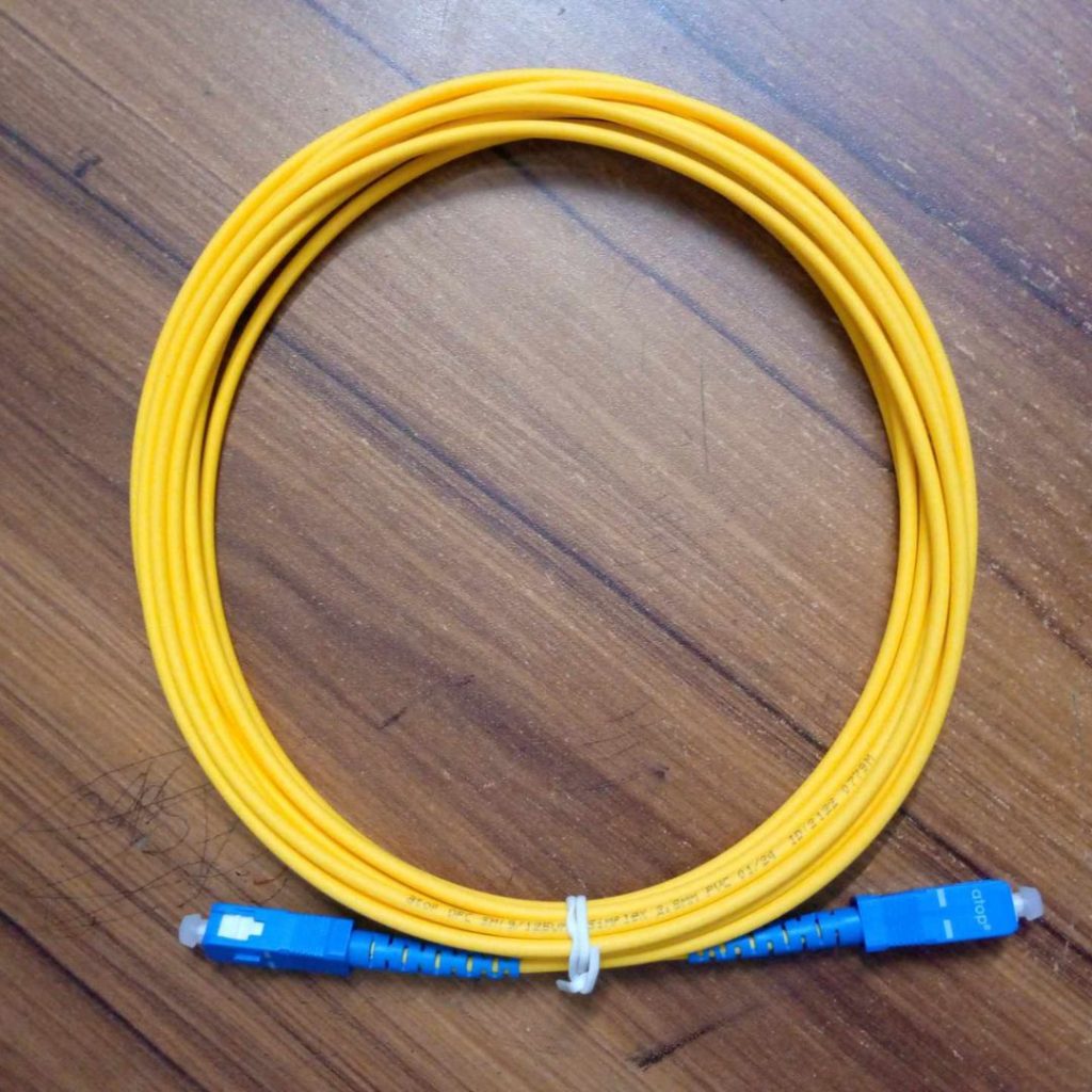 Optical Fiber Cables 5 Meter SC / UPC-SC / UPC-SM SX-3mm PVC 3.0mm Optical Fiber Cables Patch Cord Cable. 