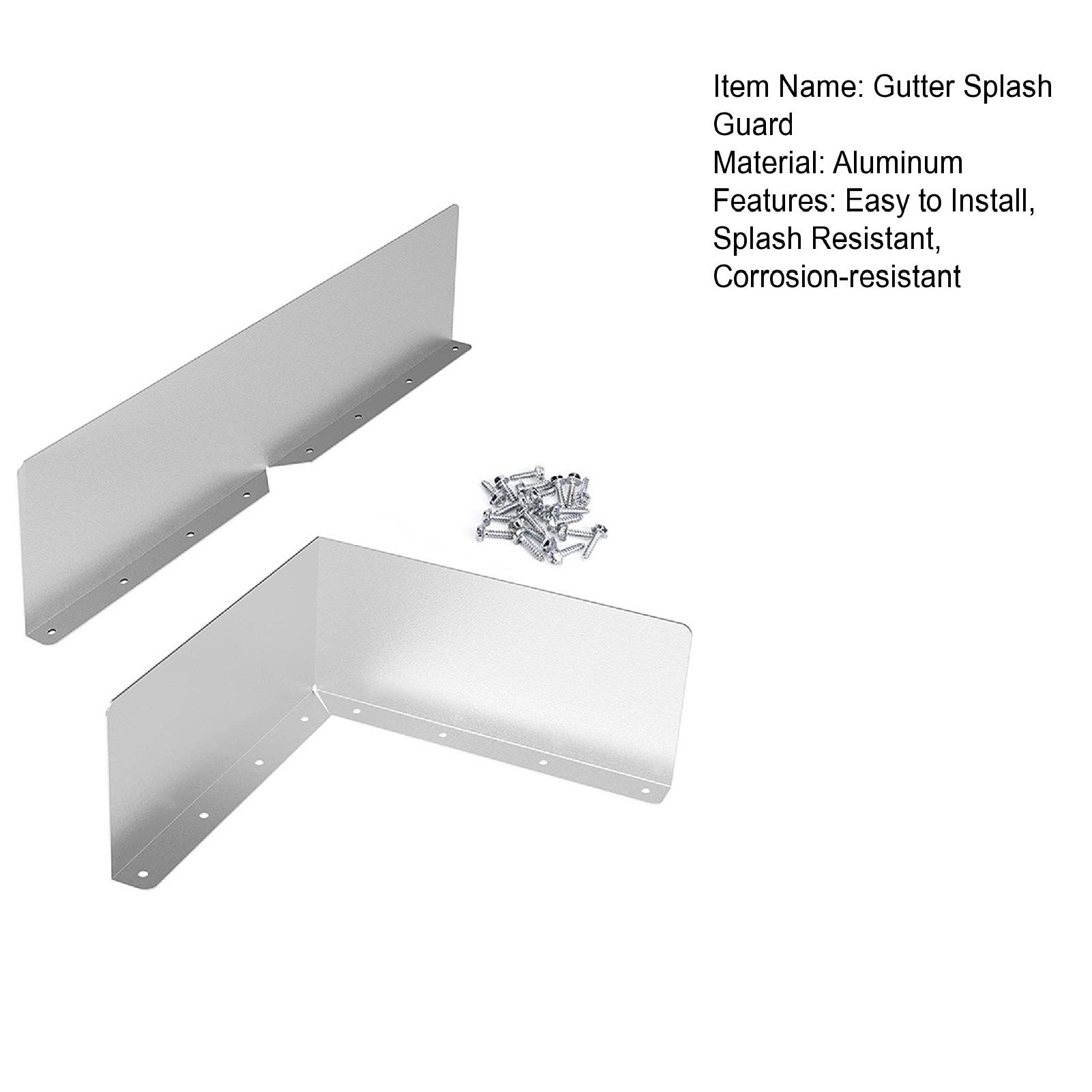 Gutter Splash Guard Easy Install Gutter Valley Splash Guards with Screws Effective Rain Diverter for Roofing Top Choice for Southeast Asian Buyers Roofing Gutter Guard. 