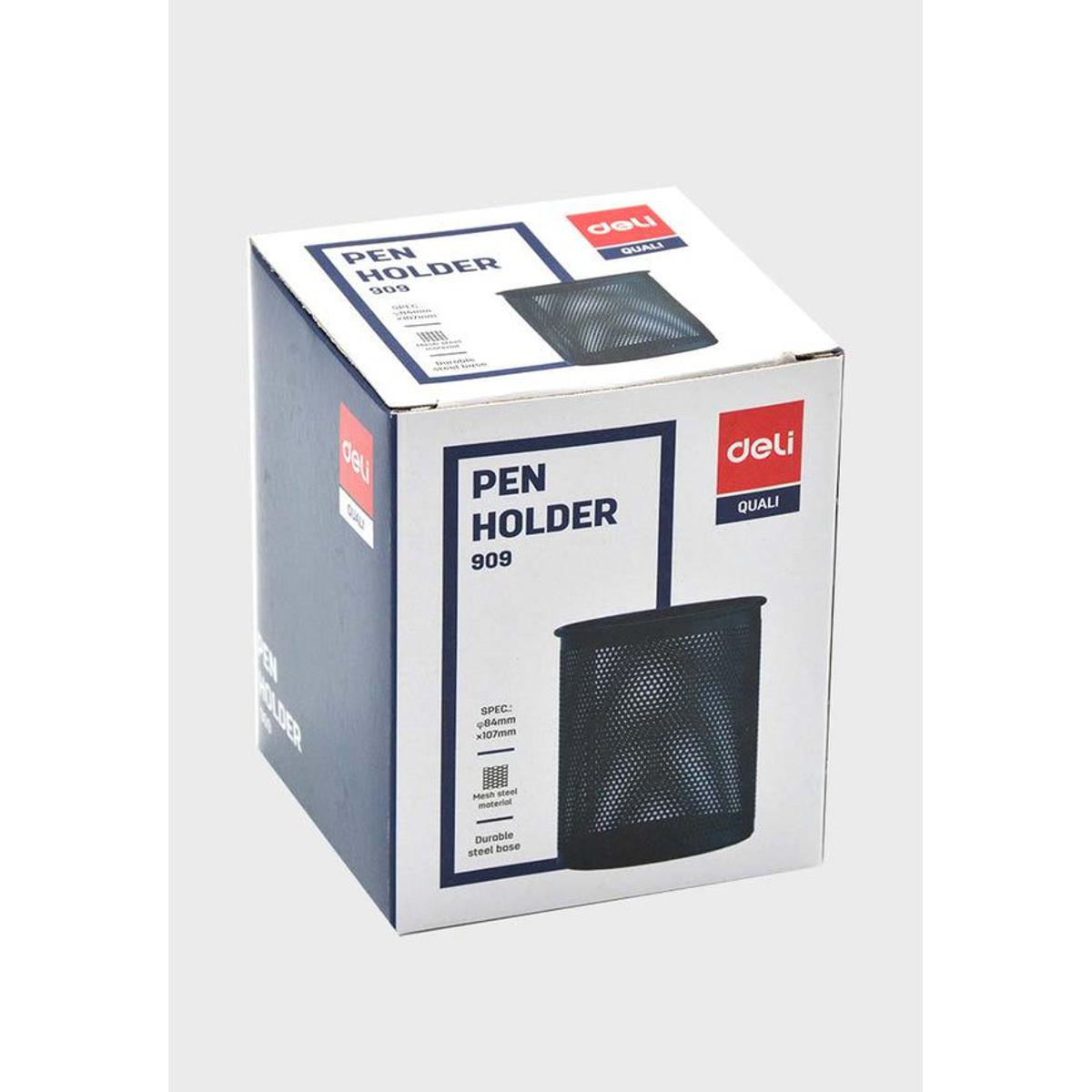 Deli- Metal Pen Holder ( Black