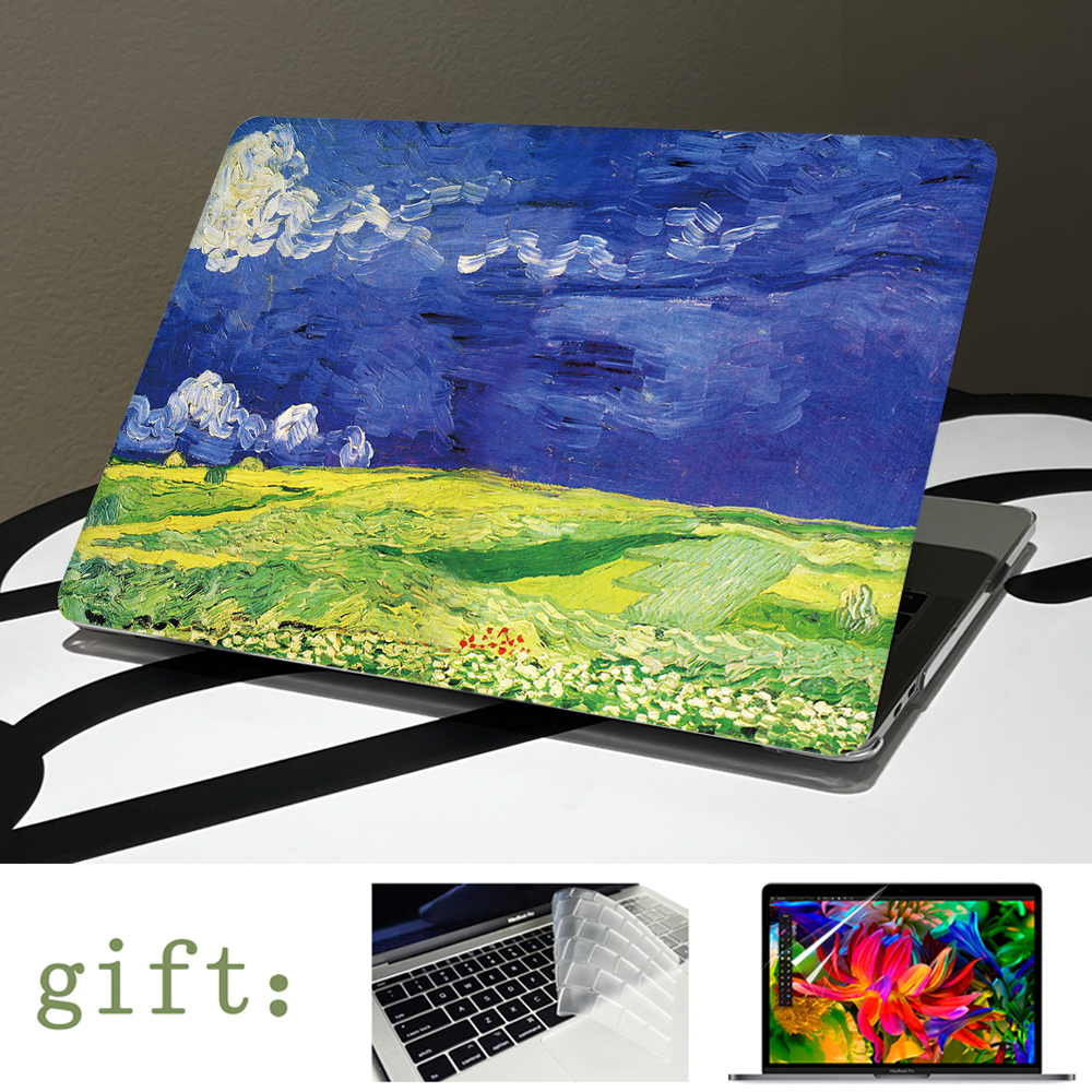 Retro painting Cover For Macbook Air 13.6 15 Laptop Case M2 A2681 Funda Mac book M1 Pro 13 14 16 A2338 A2442 A2337 Air 11 Shell. 