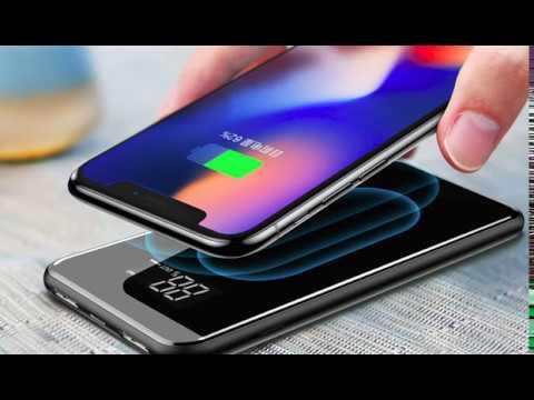 Baseus 8000mAh QI Wireless Power Bank Dual USB Fast Charging Power Bank For Samsung Galaxy Note 20 Note 20 Ultra S10 S10+ S9 S9Plus S8 S8+ S7 Edge S6 For iPhone X Xs Max Xr iPhone 8 8+. 
