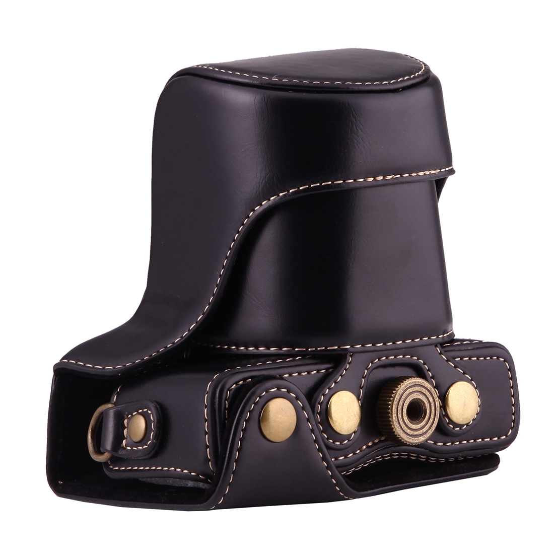 Full Body Camera PU Leather Case Bag with Strap for Canon EOS M10. 