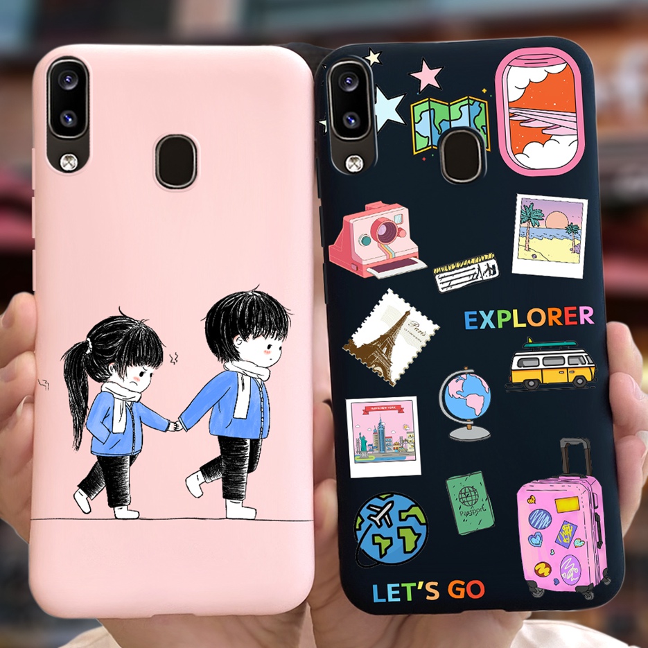 For Samsung Galaxy A20 Case A20e A20s Cute Candy Painted Back Cover Soft Phone Case For Samsung A20s A 20 e A20e Bumper. 