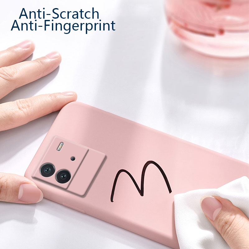 Tokifu IQOO Neo 6 Casing The New Liquid Silicone Phone Case All-inclusive Shockproof Back Cover. 