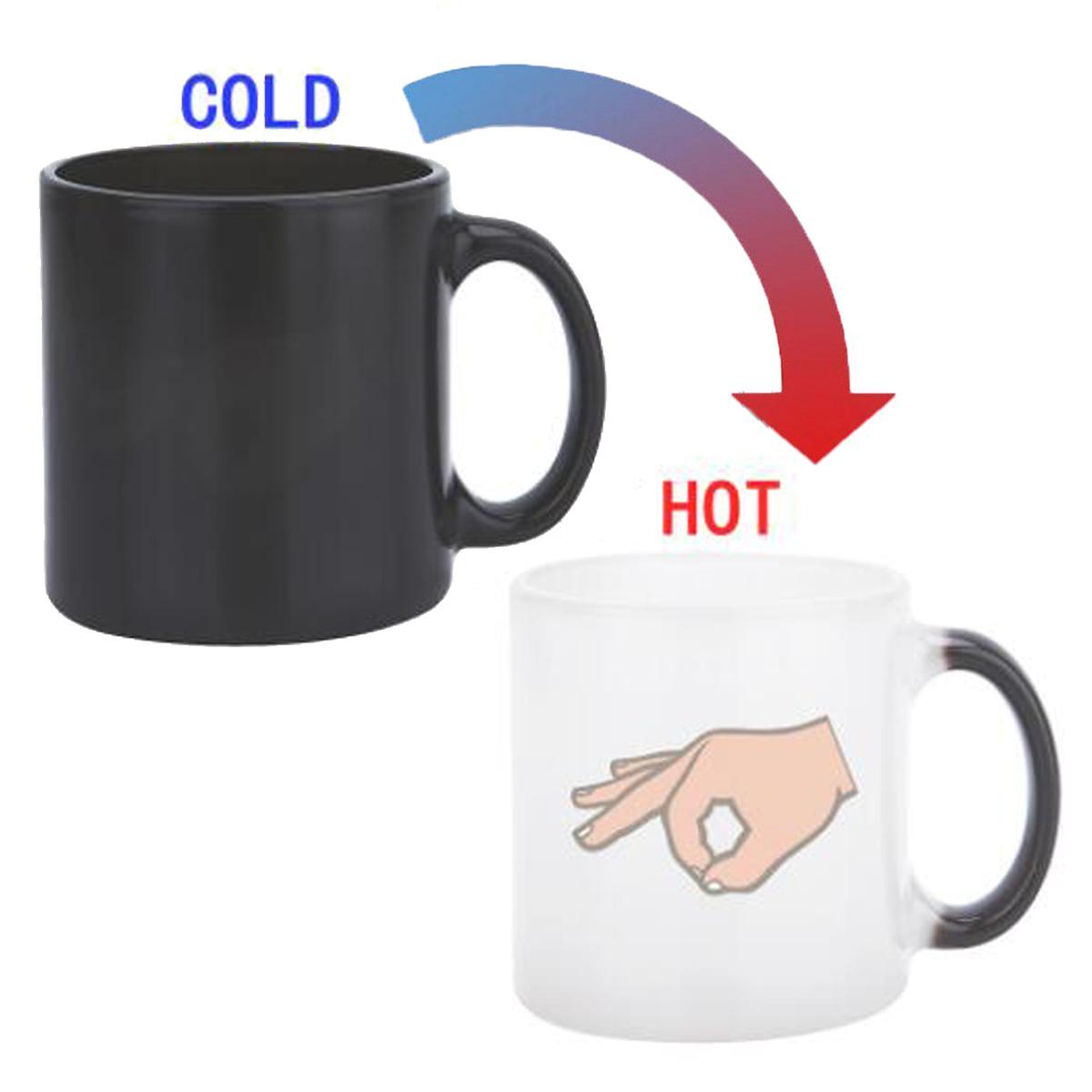 Circle Game Mug Heat Color Change Ball Gazer Lad Game Joke Funny Secret Santa. 