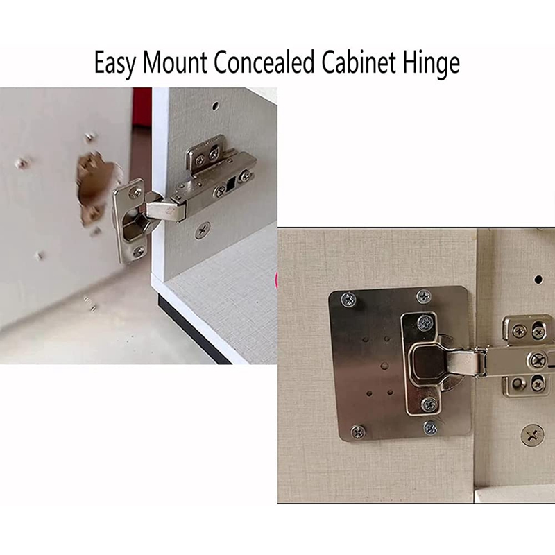 Hinge Repair Plate With 12 Mounting Holes Pratical Accessory For Furniture Drawer Door