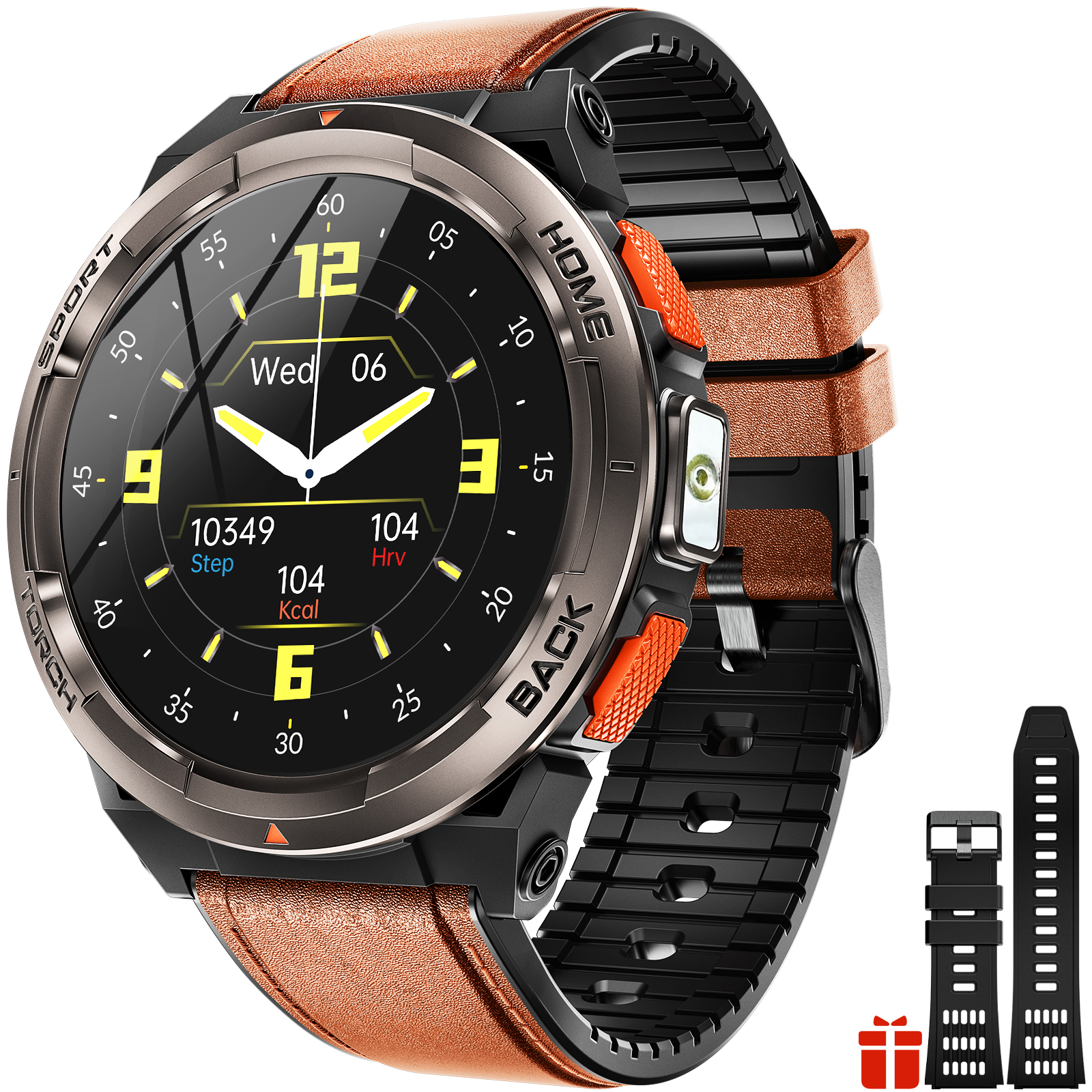 EIGIIS Smart Watch KE5 2024 3ATM Waterproof Original Design Sports Watch With Compass And Altitude Barometer LED Flashlight Call. 