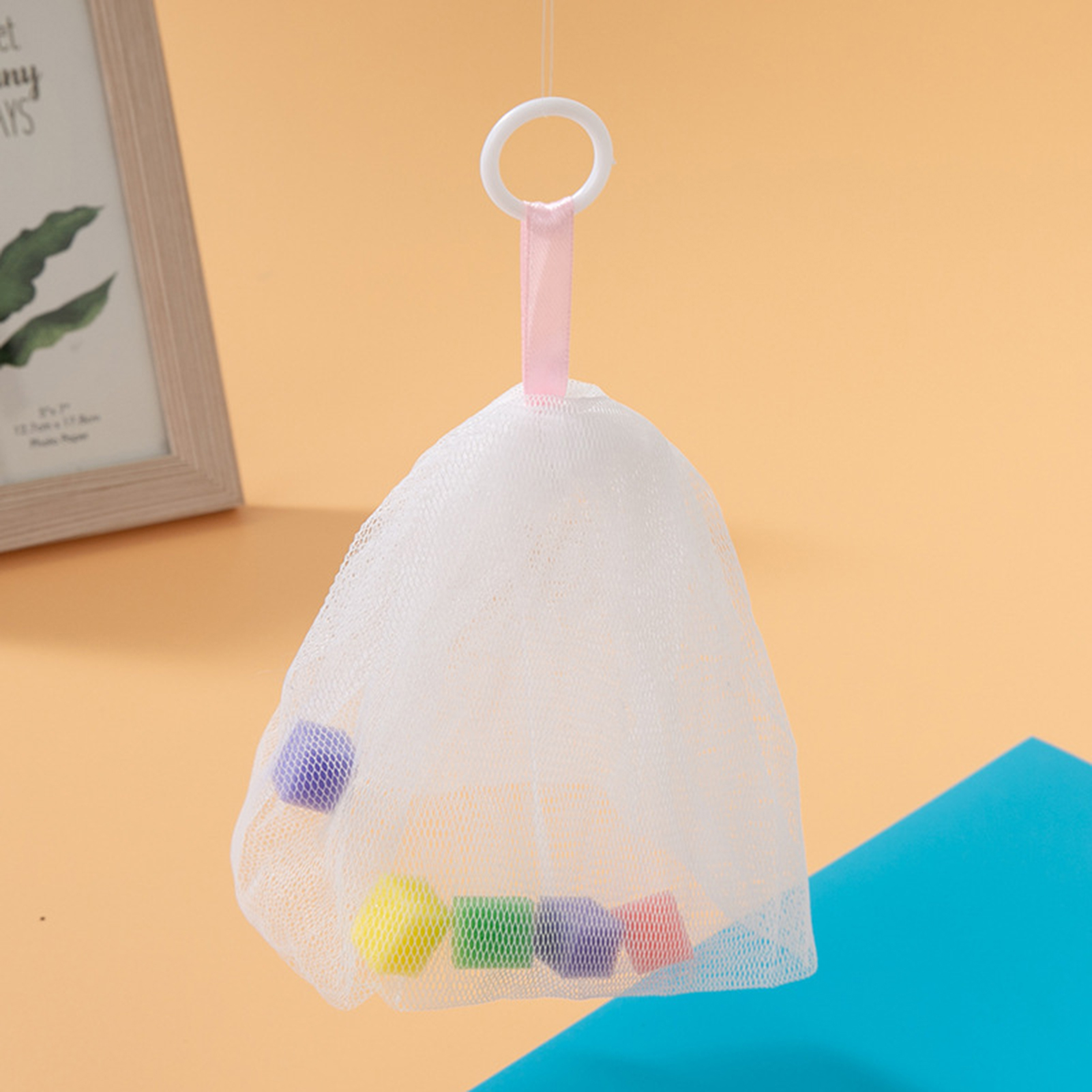 Soap Foaming Net Multipurpose Exfoliating Soap Pouch Face Cleansing Fast Foaming Net. 