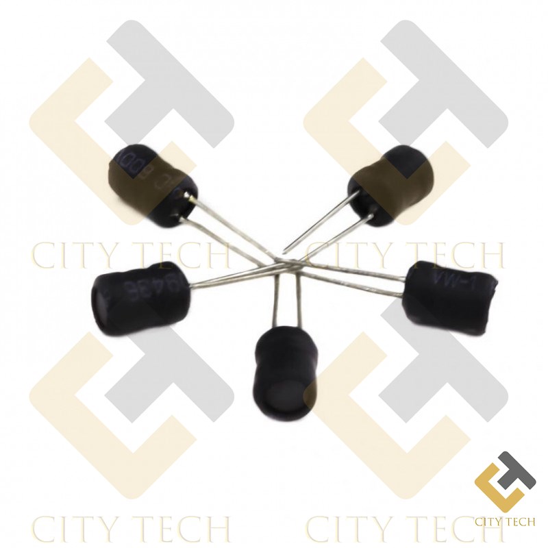 5Pcs- Radial Inductor 50uH Magnetic Core Drum Core Choke Power Inductor Through Hole Lead For PCB Board Electronics Projects DIY. 