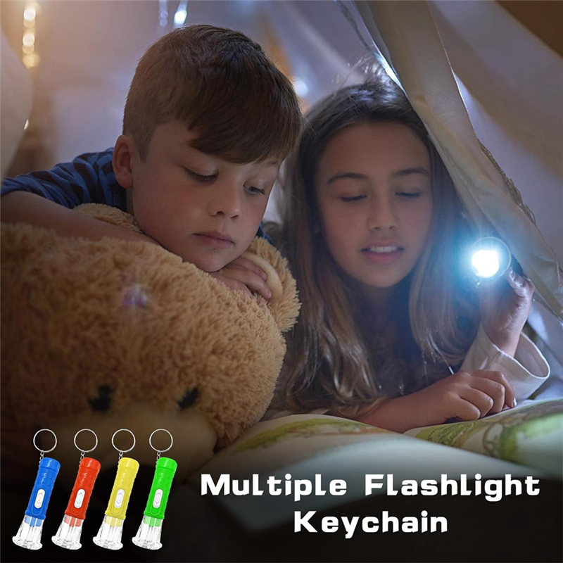 100 Pcs Mini Flashlight Keychain Bulk Mini Keychain. 