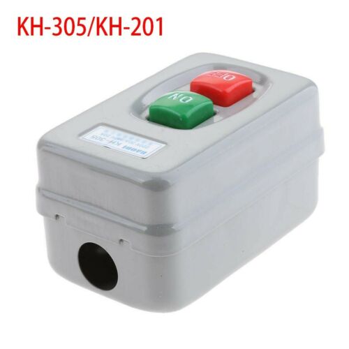 push button switch motor 30AMP motor start switch double button KH Series On-off 3P 30A/250V 20A/380V Transfer Push Button Switch Control Box Electrical Motor Start Switch KH-305. 