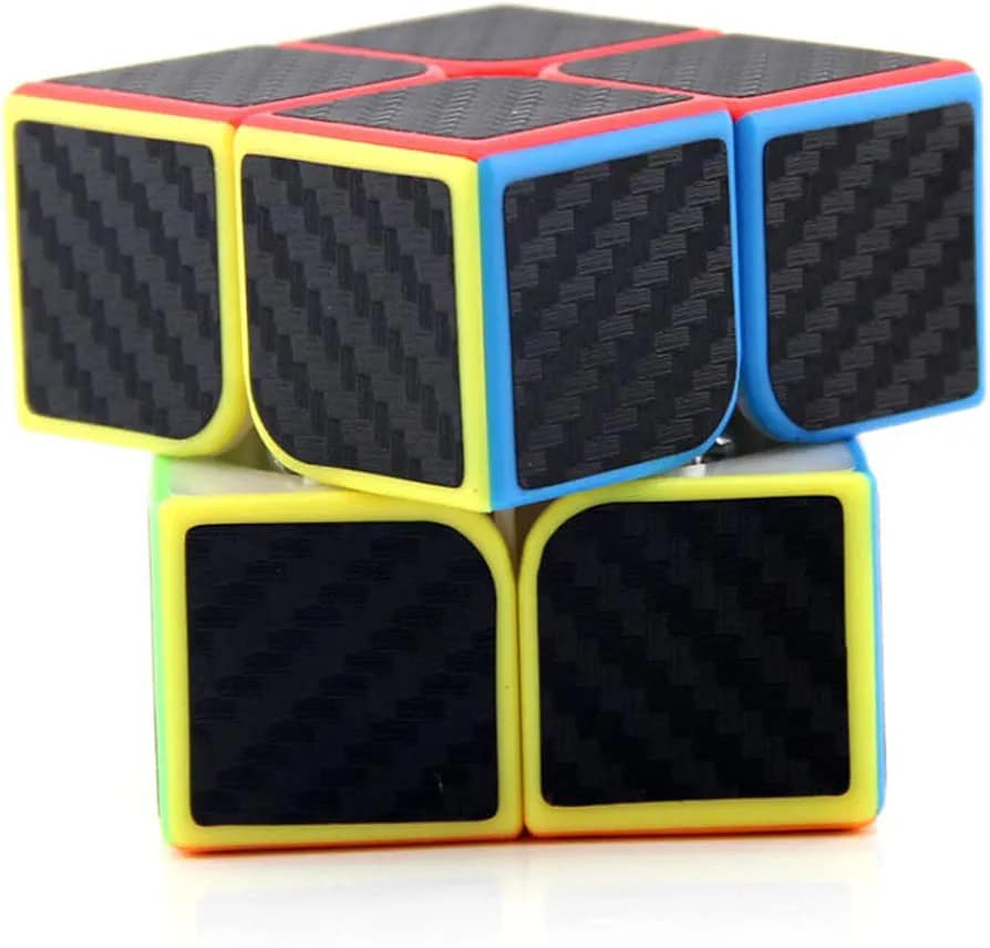 Magic Cube 2x2x2 Carbon Fiber Speed Cube 2x2 Moyu Cube 2*2 Game Puzzle Neo Cubo Magico Toys For Children. 