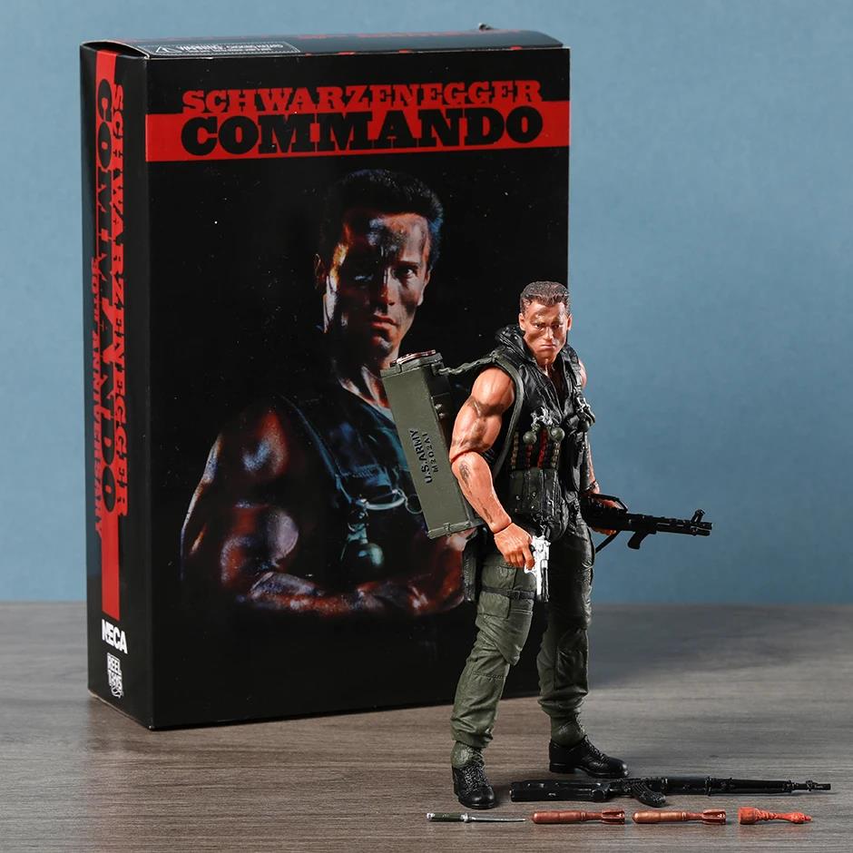 NECA Commando John Matrix Schwarzenegger PVC Action Figure with Accessories. 