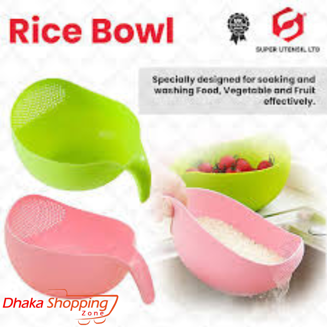 Rice Bowl Strainer Washing Bowl Fruit Vegetable Noodles - Dhaka Glory