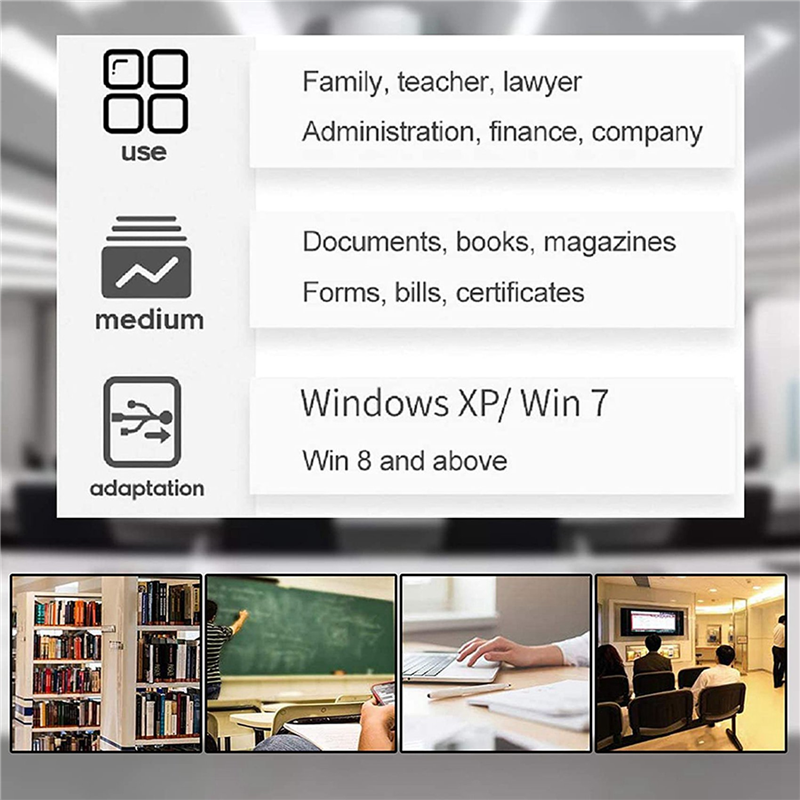 2X Document Camera for Teachers, Portable USB Document Camera Scanner with Stand 8MP HD A4 Format Doc Cam Photo Scanner. 