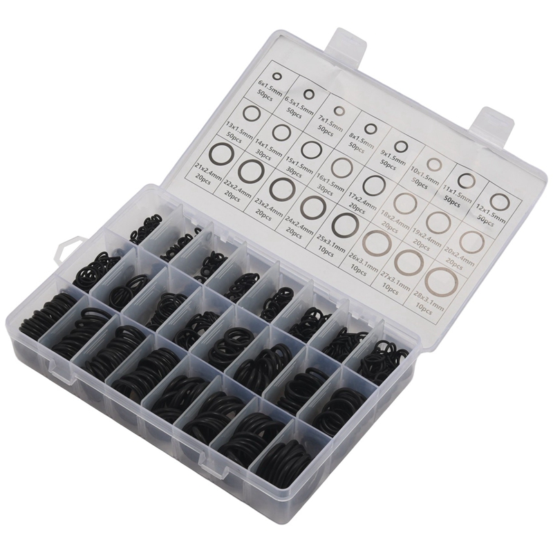 740PCS Nitrile Rubber O Ring Set with Hook Tools Sealing O-Ring Kit