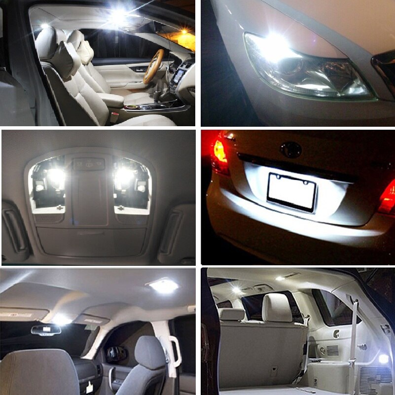 2X Error Free T10 W5W Led Bulb 2825 Car Parking Light Clearance Interior Lamp For VW Golf 4 5 7 6 Passat B5 B6 B7 Touareg Tiguan. 