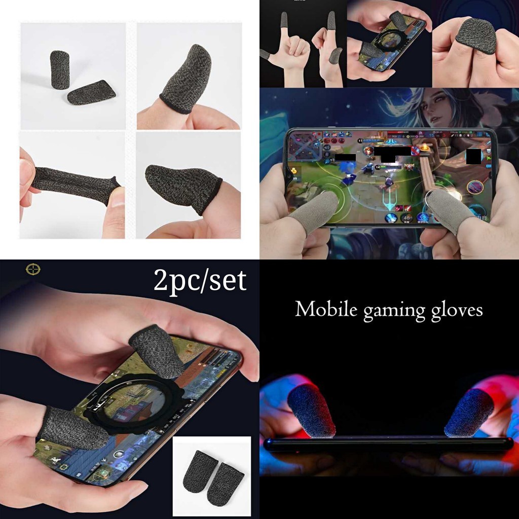 Mocho 10pcs（5 Pairs ）Wasp Feelers Game Finger Anti-Sweat Thumb Cover Professional Touch Screen Finger Sleeve for PUBG Mobile Gaming By Mocho-09118. 