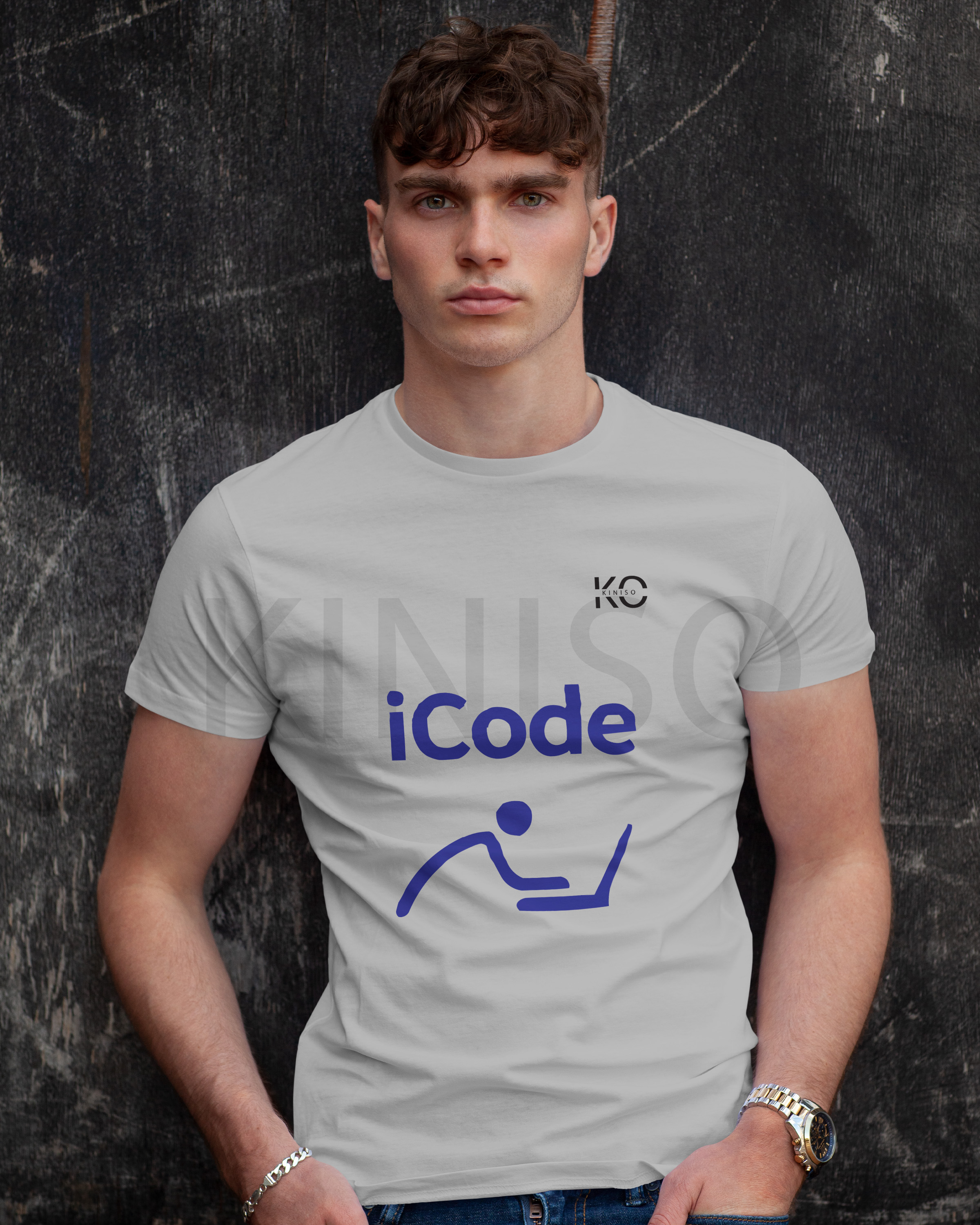 Tech Tshirt - iCode - technology tee for Men in DHAKA by KINISO. 