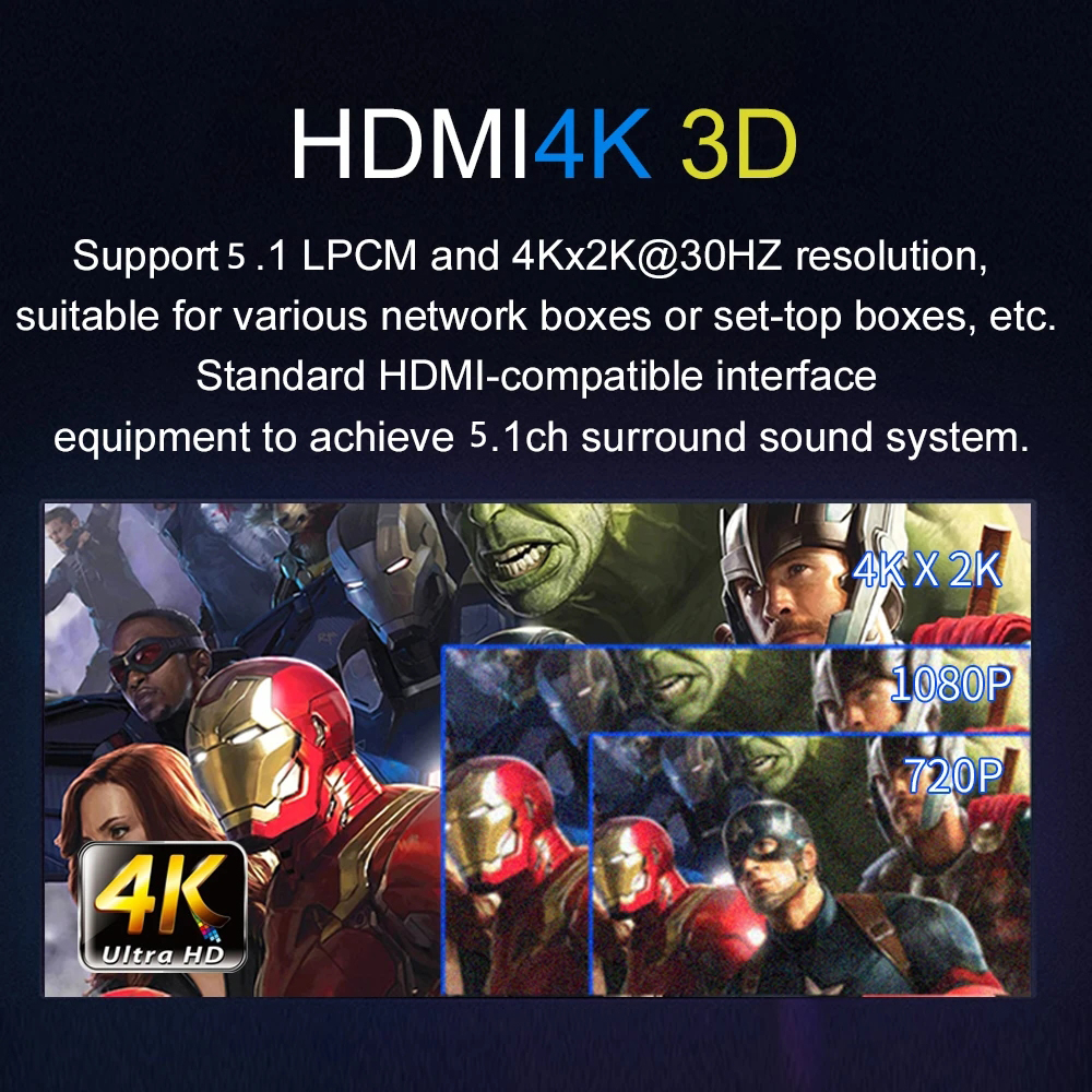 HDMI-compatible Audio Extractor DTS Dolby Digital Audio 5.1 Decoder Coaxial SPDIF PC USB Bluetooth5.0 Input ARC for Home Theatre. 